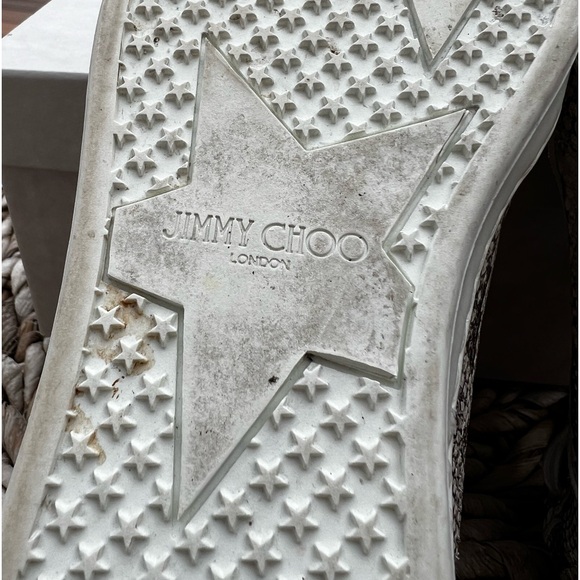 Jimmy Choo Snakeskin Print Sneakers size EU 37 - Picture 14 of 15